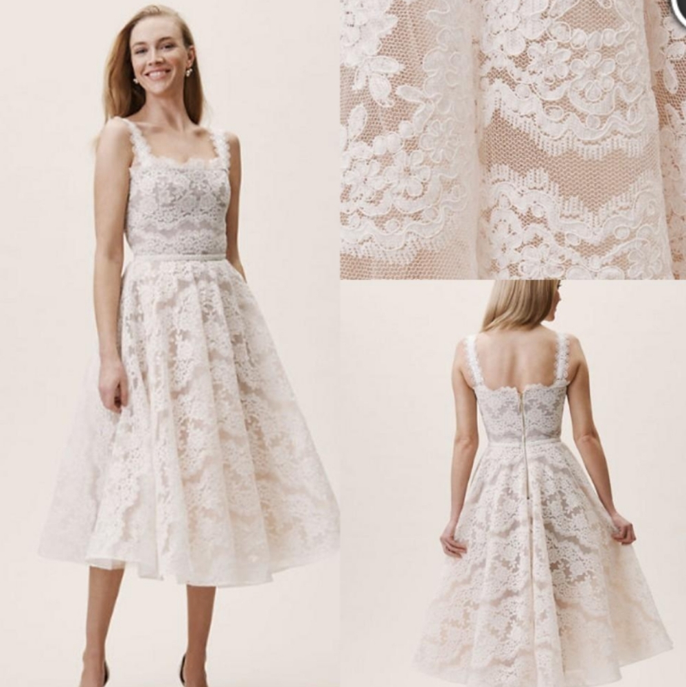 BNWT RARE Bronx & Banco Britney Blanc Dress Small $600 Bridal Bachelorette